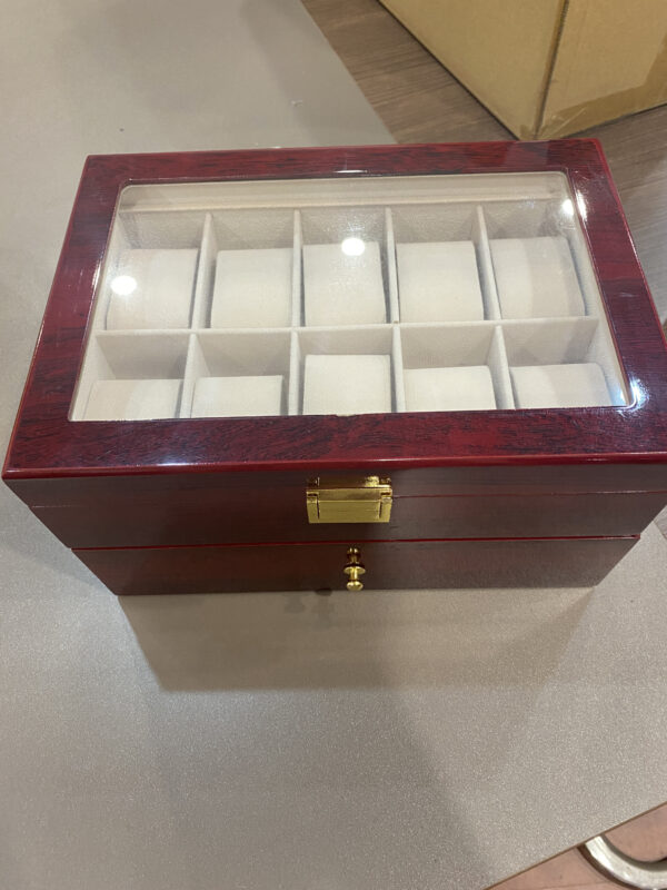 Premium 2-Tier Rosewood Watch Box